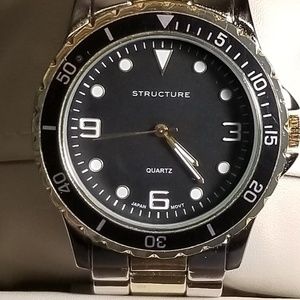 MENS STRUCTURE TWO TONE WATCH